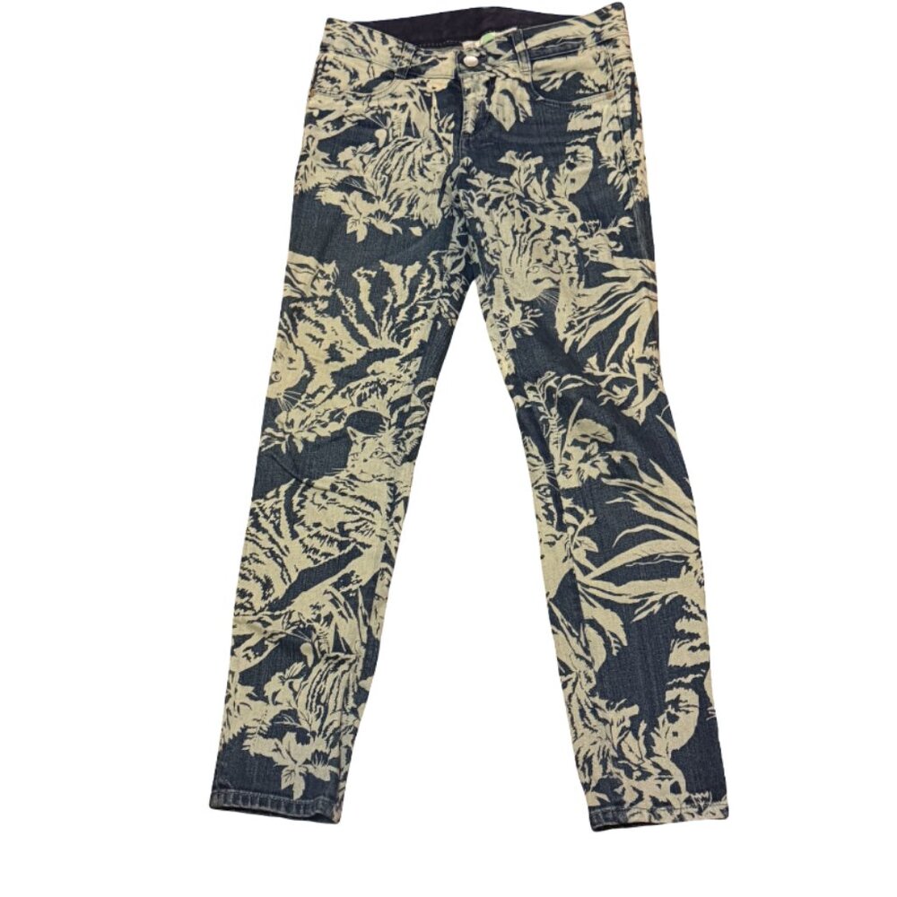 STELLA McCARTNEY Cat Print Denim Jeans